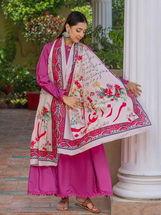 Phool Aur Ghalib  Voile Dupatta