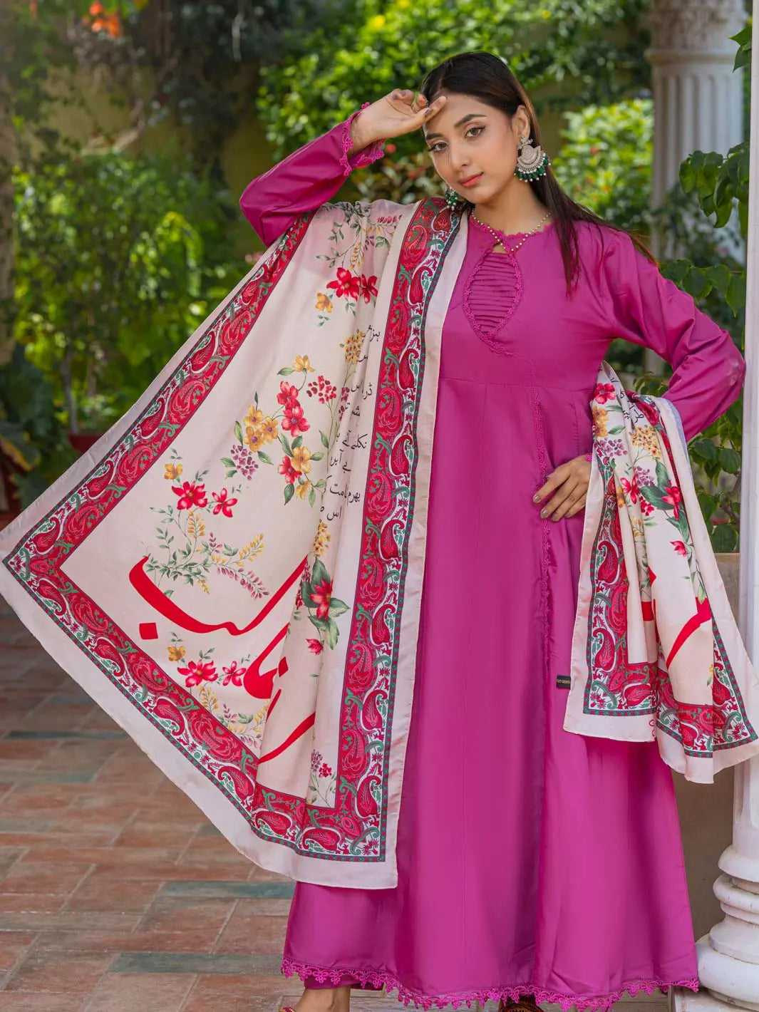 Phool Aur Ghalib  Voile Dupatta