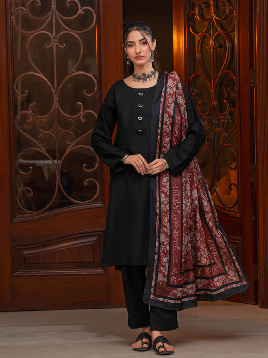 Chahat Silk Dupatta (Brown)