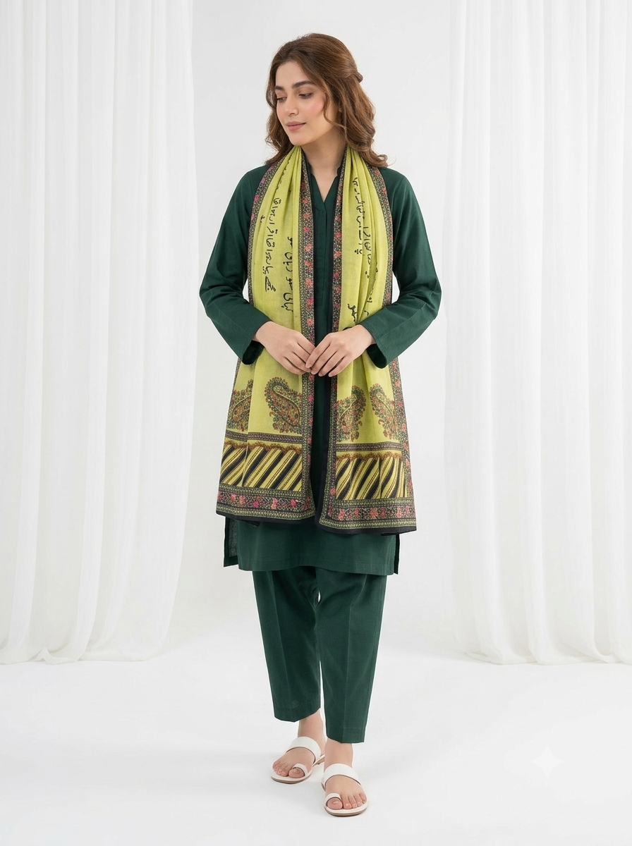 Kahani Suno  Stole (Green)