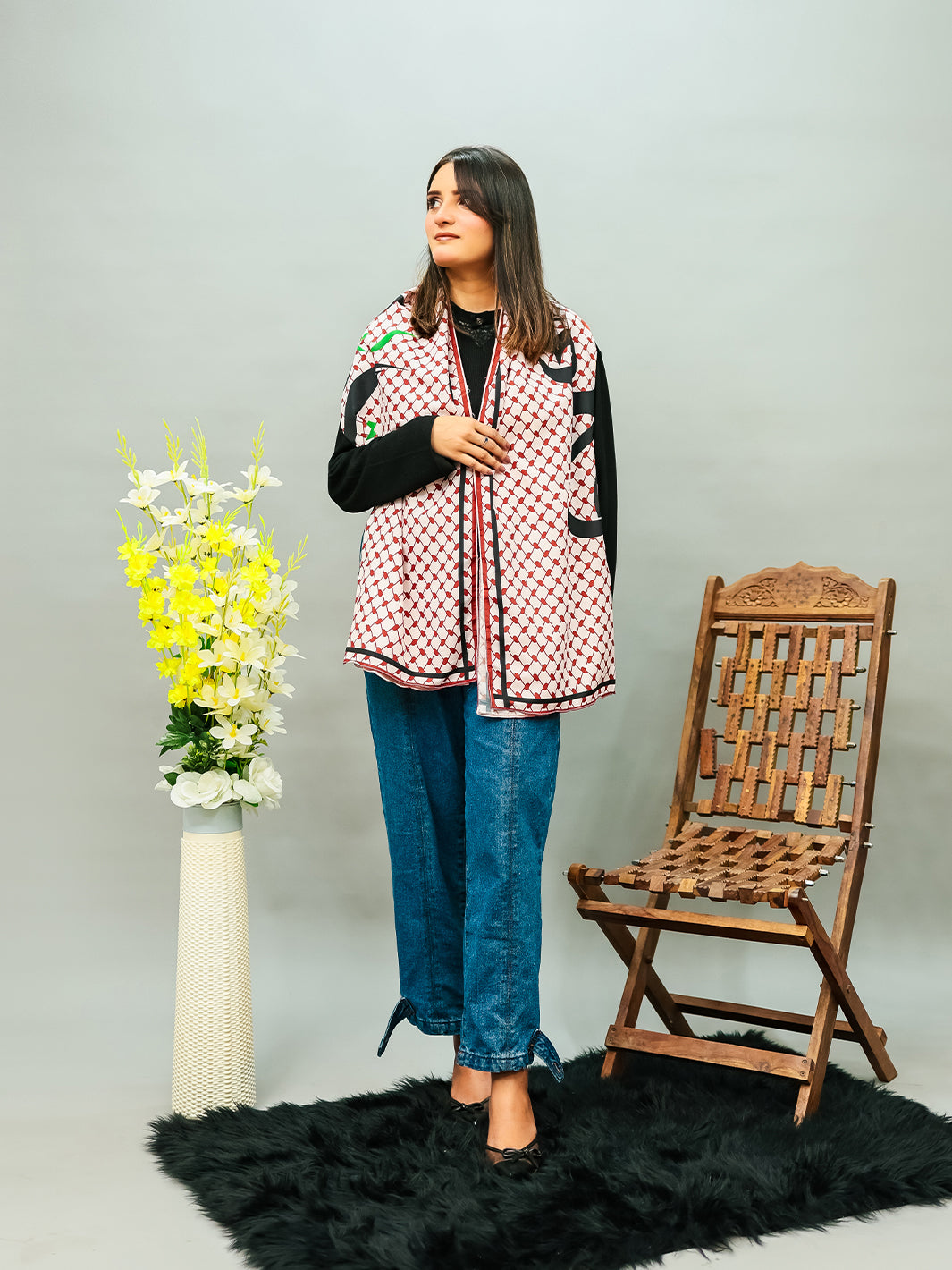 Rooh e Palestine Stole (Rose Gold)