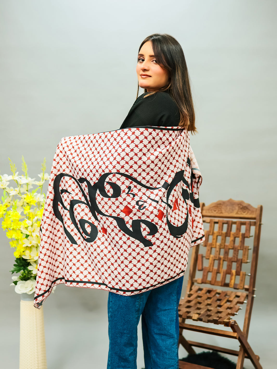Rooh e Palestine Stole (Rose Gold)