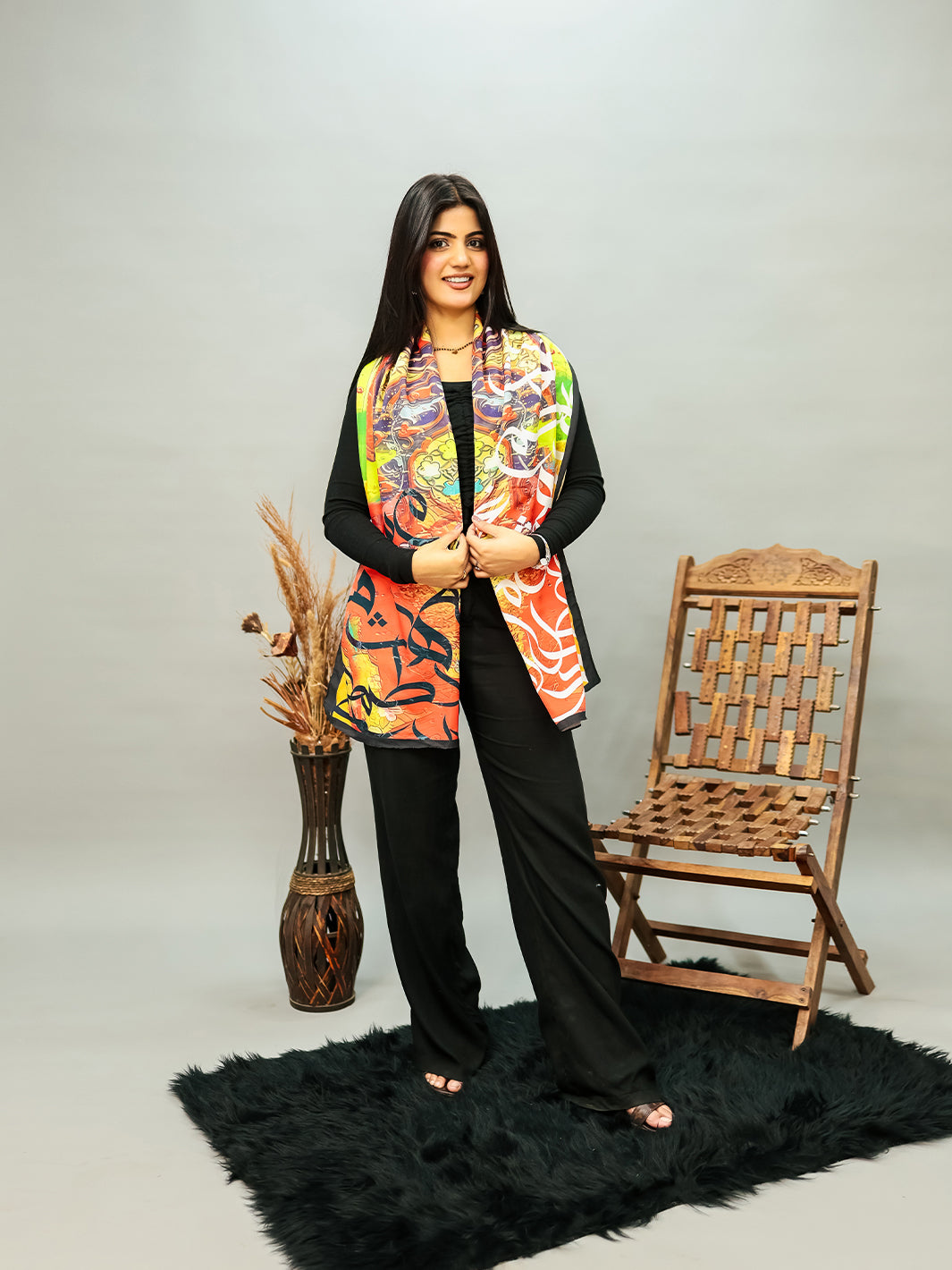 Gulal Stole (Red)