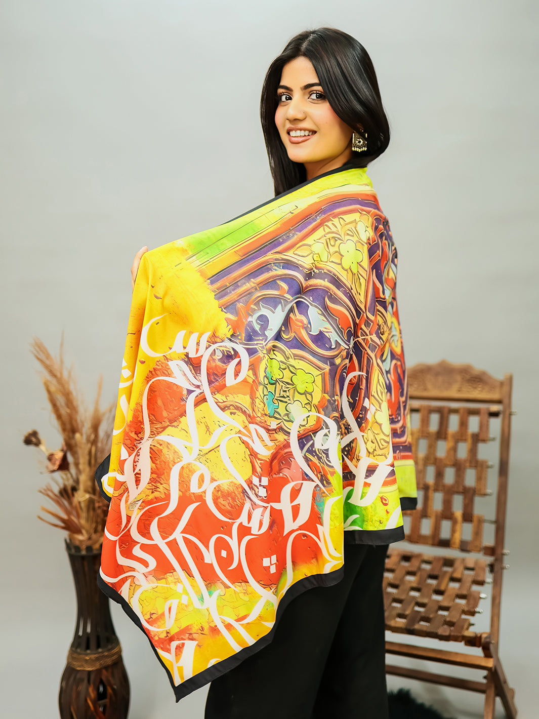 Gulal Stole (Red)