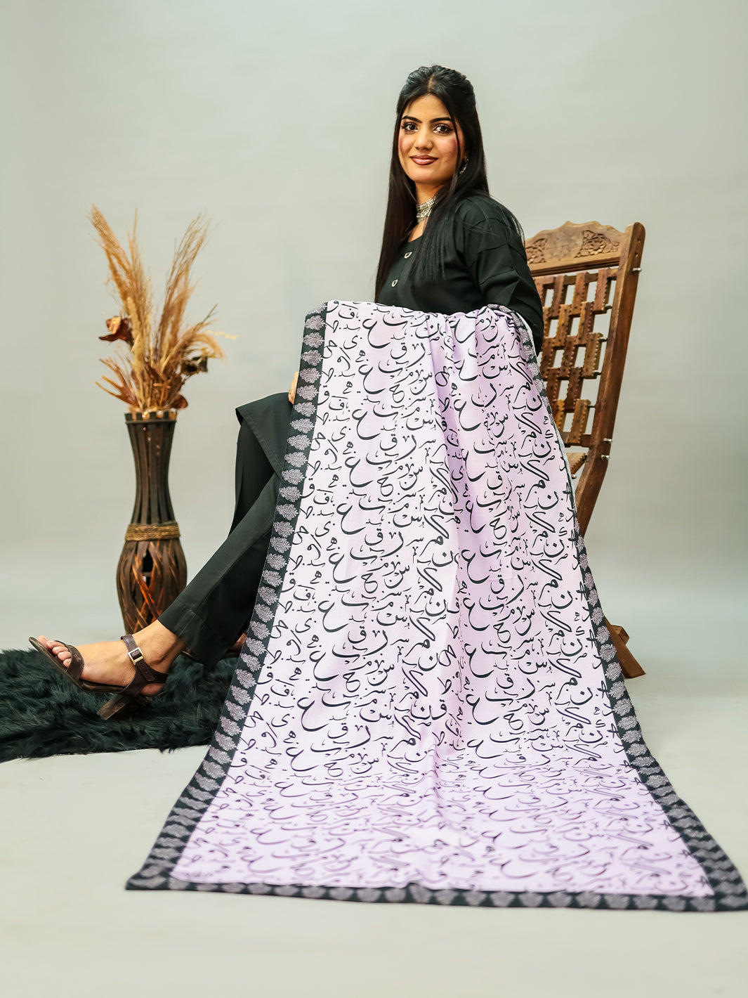 Be Qaida Stole (Lilac)