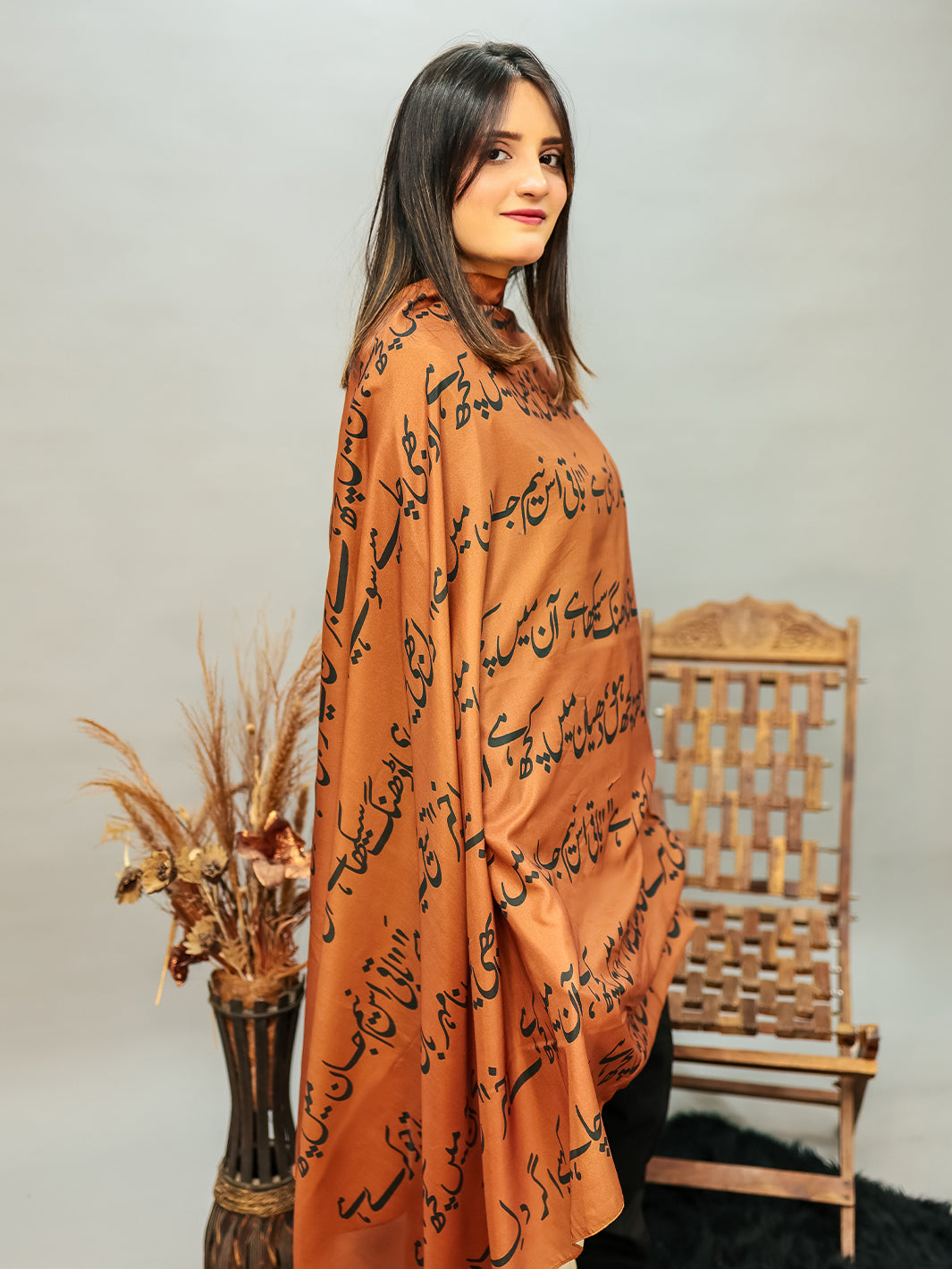 Jahan Voile Dupatta (Brown)