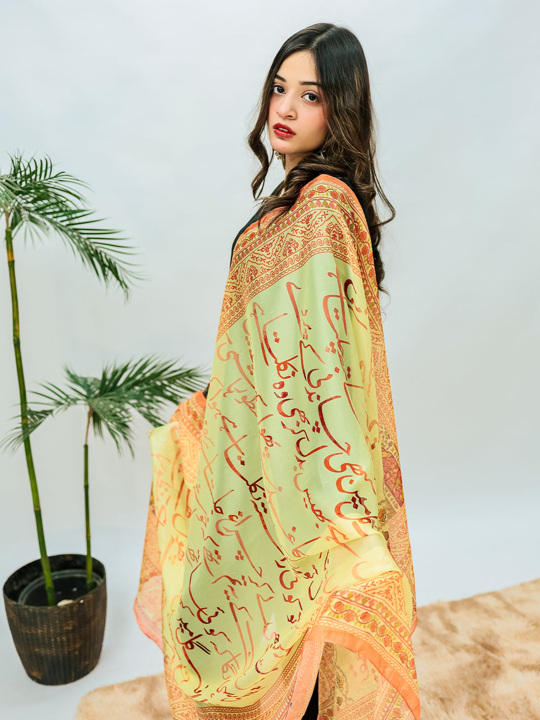 Yaqeen Premium Silk Dupatta (Off White)