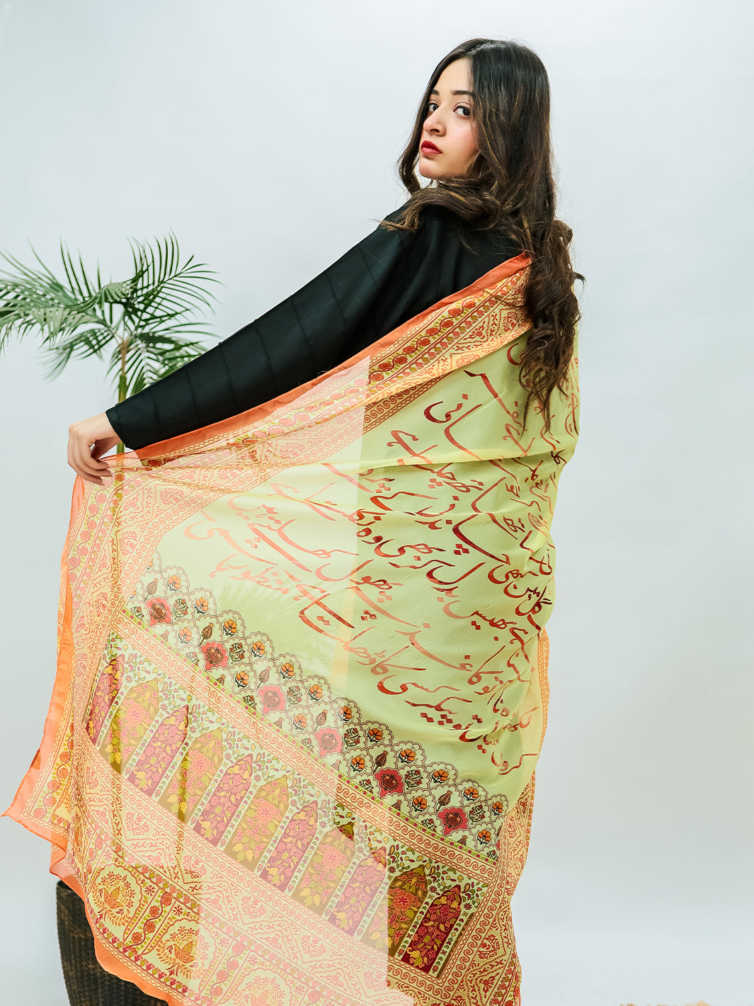 Yaqeen Premium Silk Dupatta (Off White)