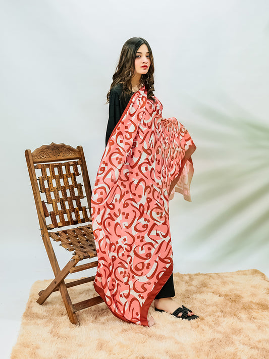 Hujoom Voile Dupatta (Reddish)