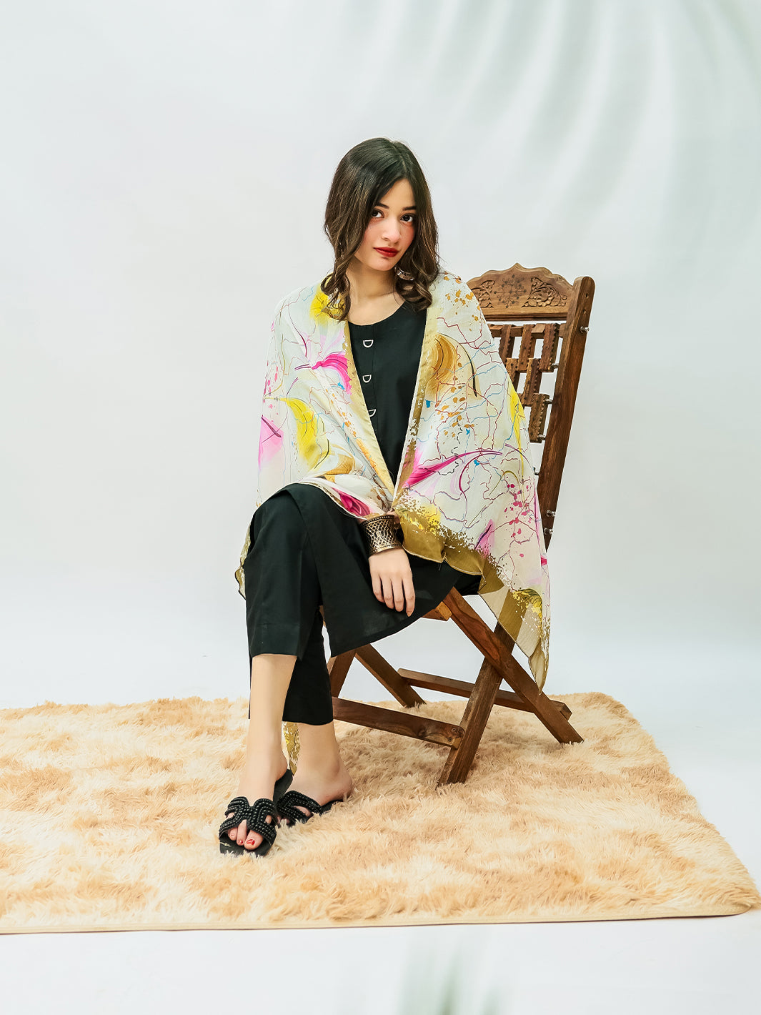 Rang jaa Stole (Pink)