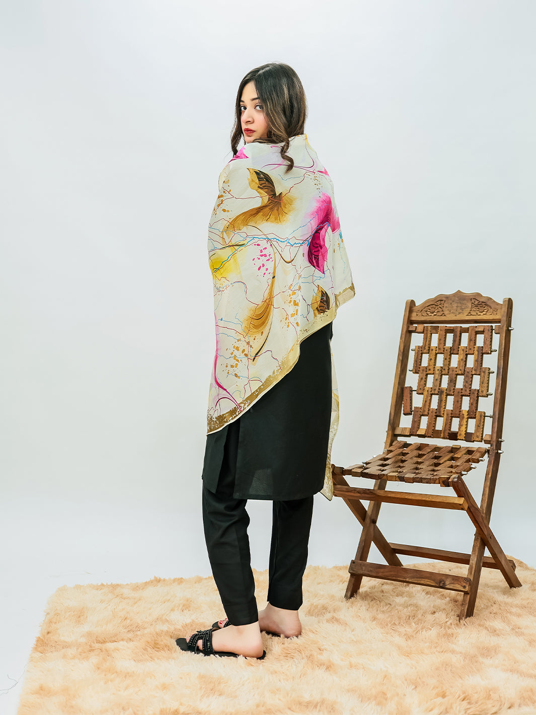 Rang jaa Stole (Pink)
