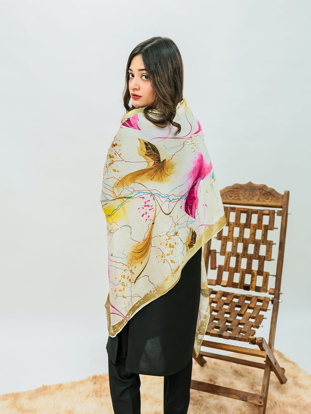 Rang jaa Stole (Pink)
