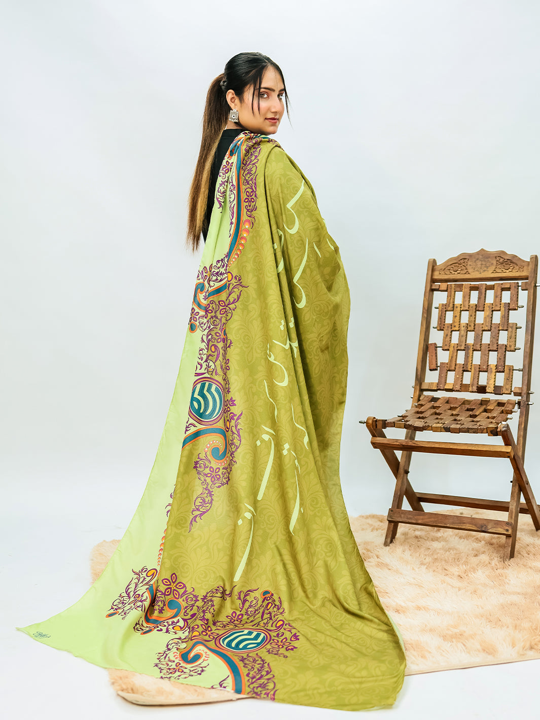 Nigaahein Voile Dupatta (Olive)