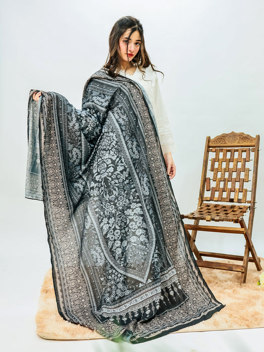 Zehra Dupatta (Black)
