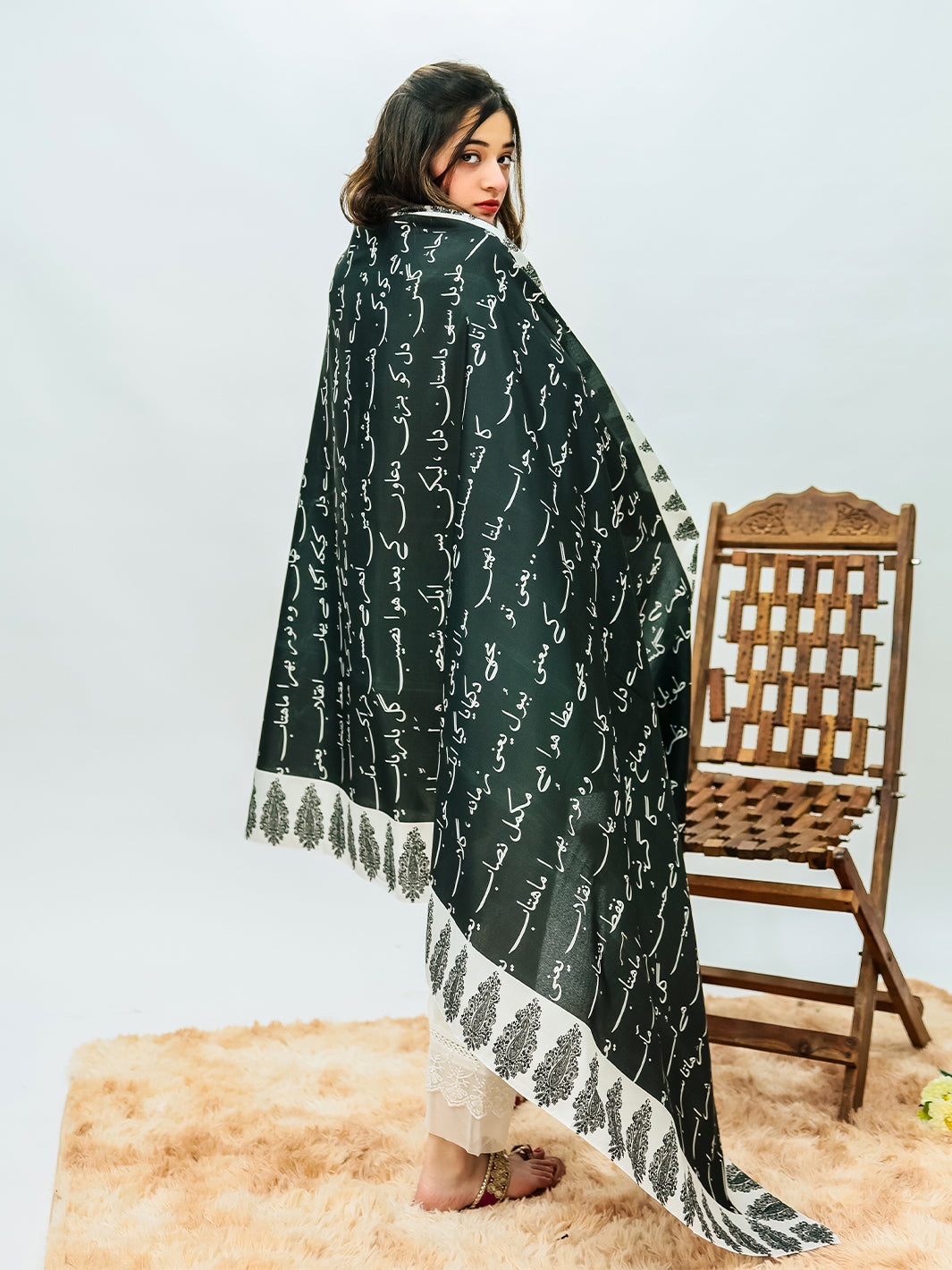 Dastaan Voile Dupatta (Black)