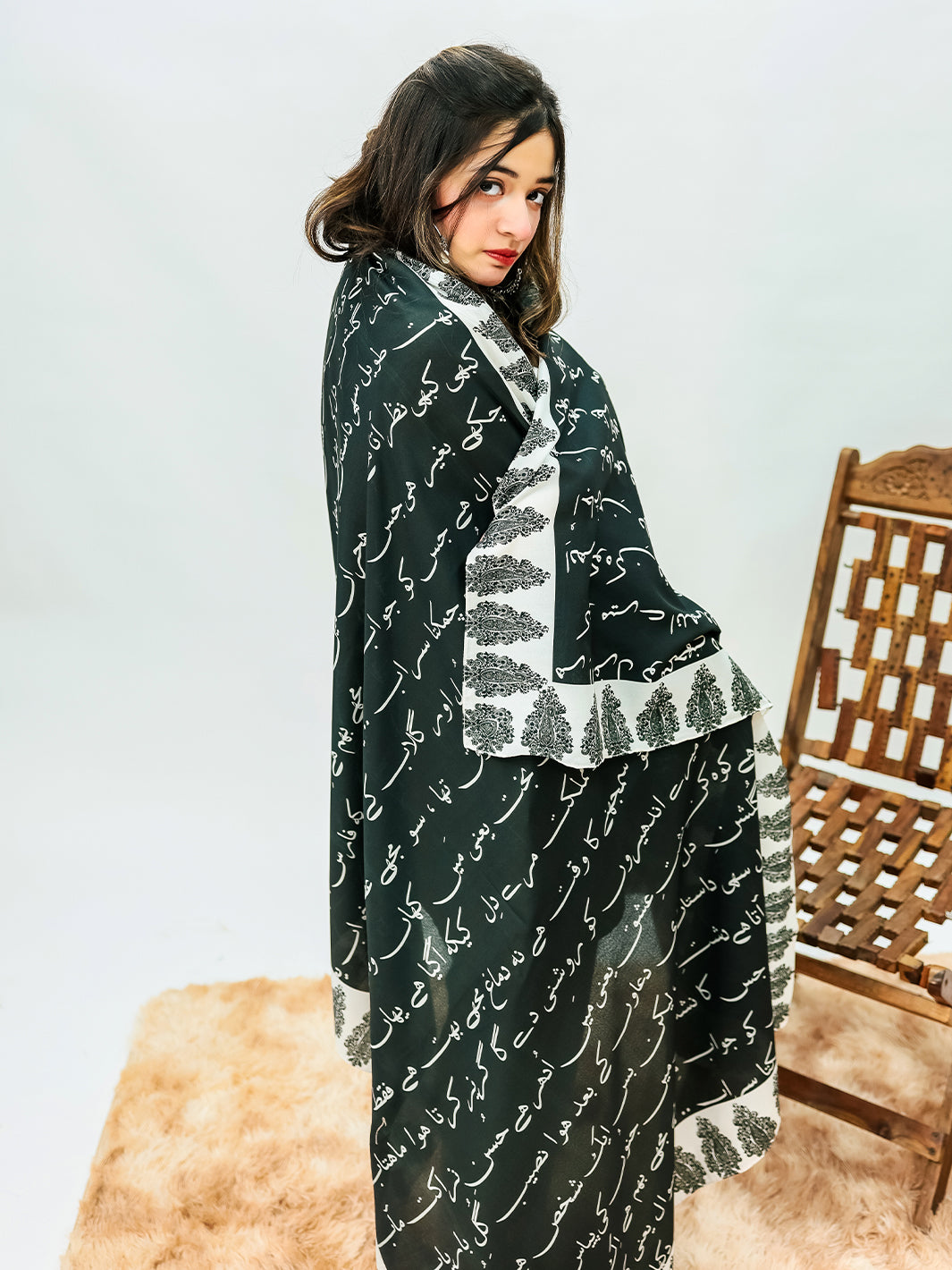 Dastaan Voile Dupatta (Black)
