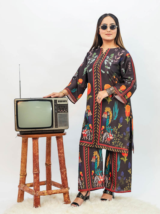 Berry Noir Winter Co-Ord Set