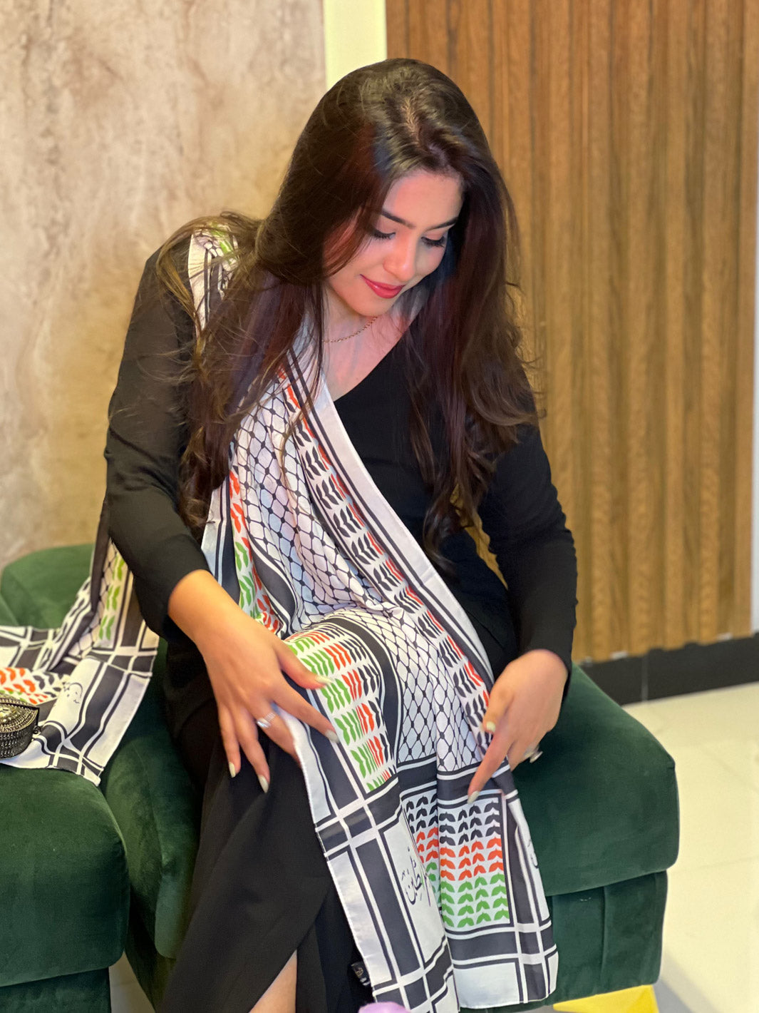 Palestine B&W Dupatta (Multi)