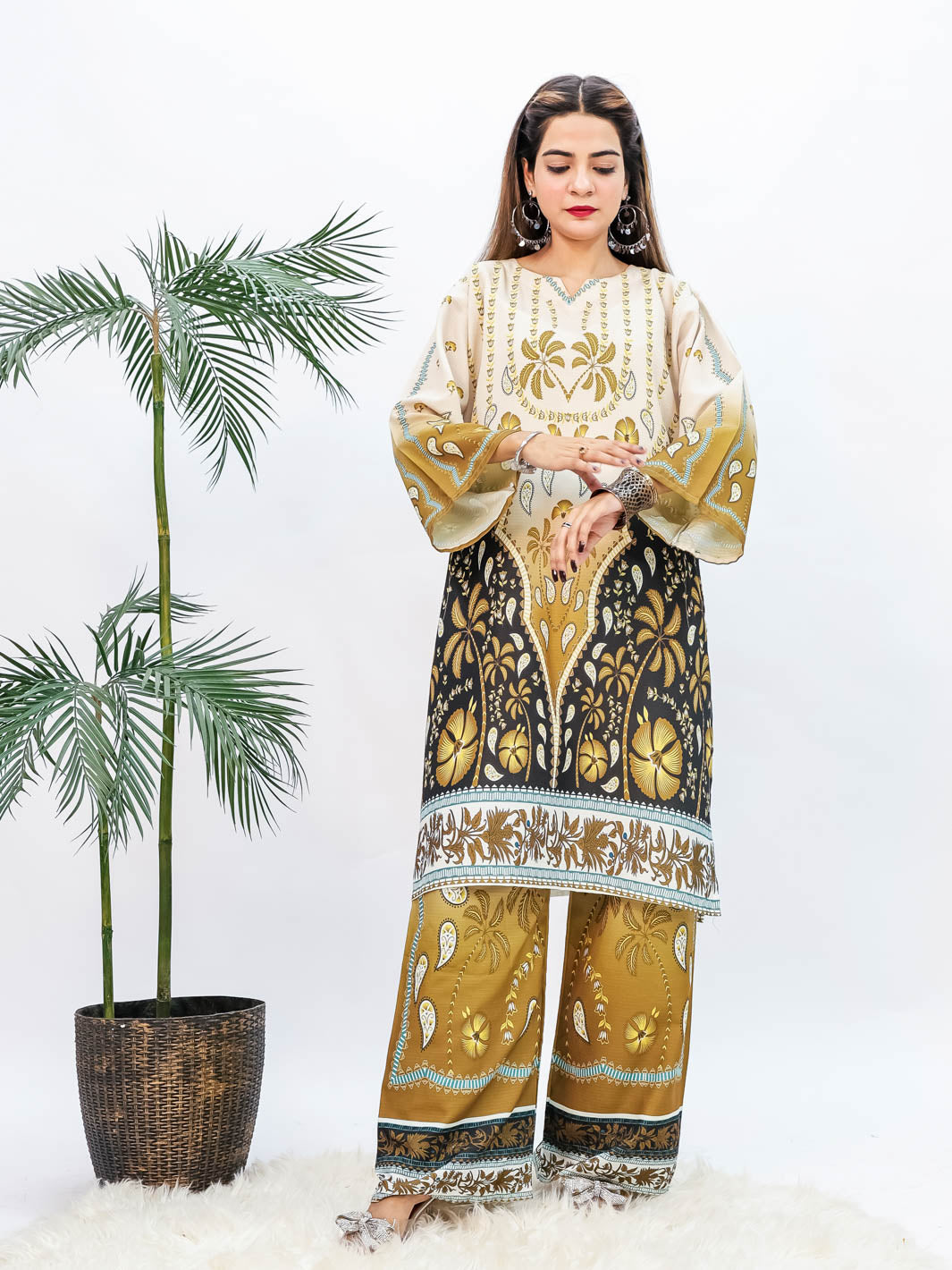 Olive Whisper Winter Co-Ord Set