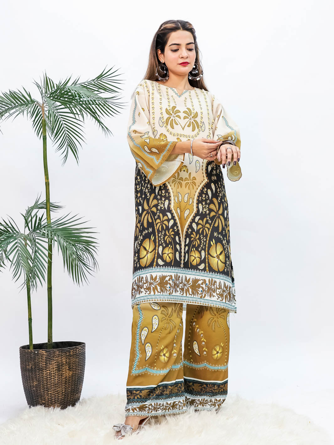 Olive Whisper Winter Co-Ord Set