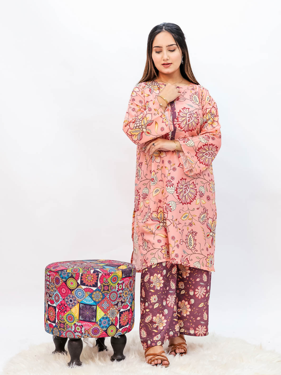 Arshi Co-Ord Set (Dusty Rose)