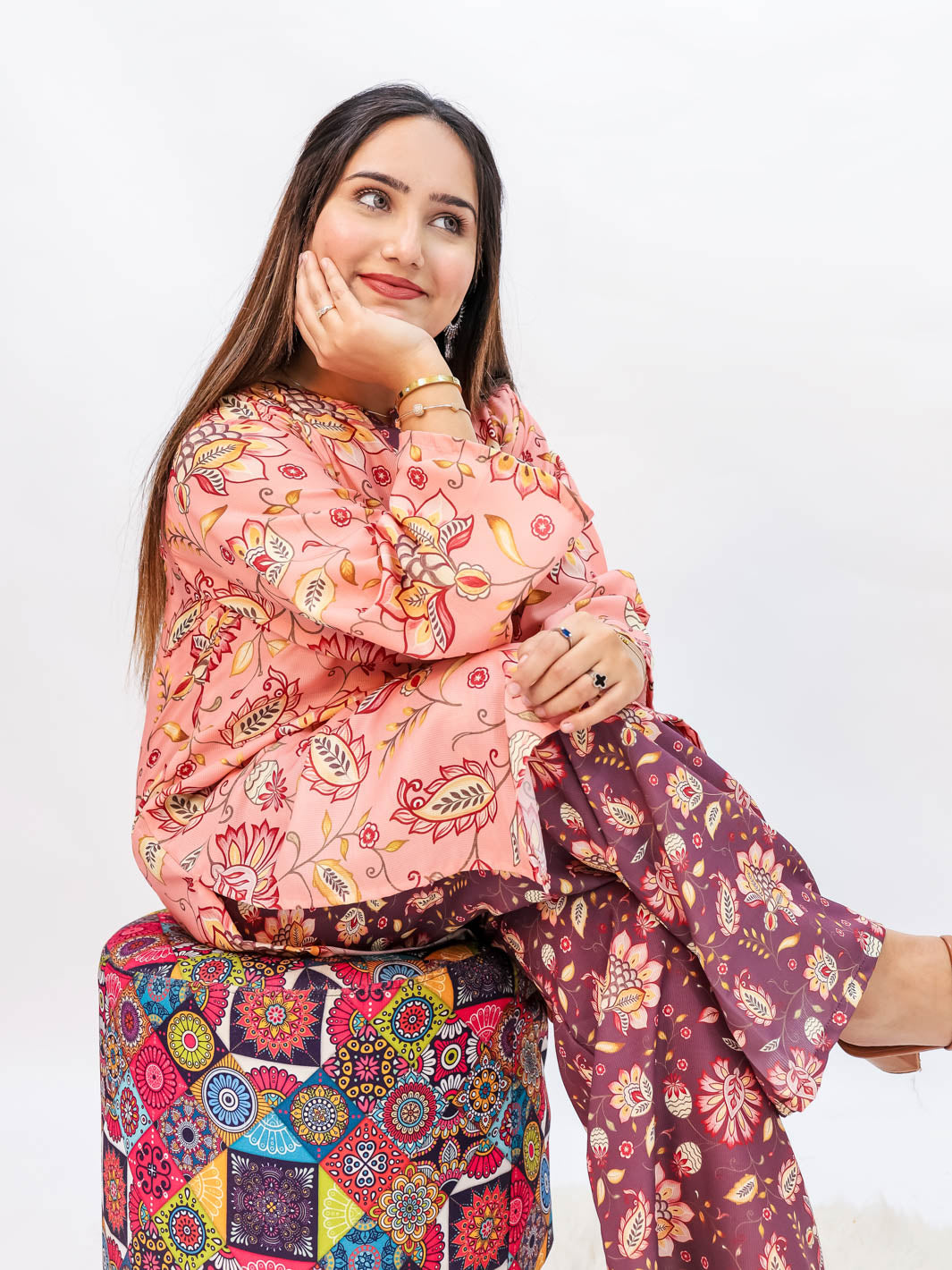 Arshi Co-Ord Set (Dusty Rose)