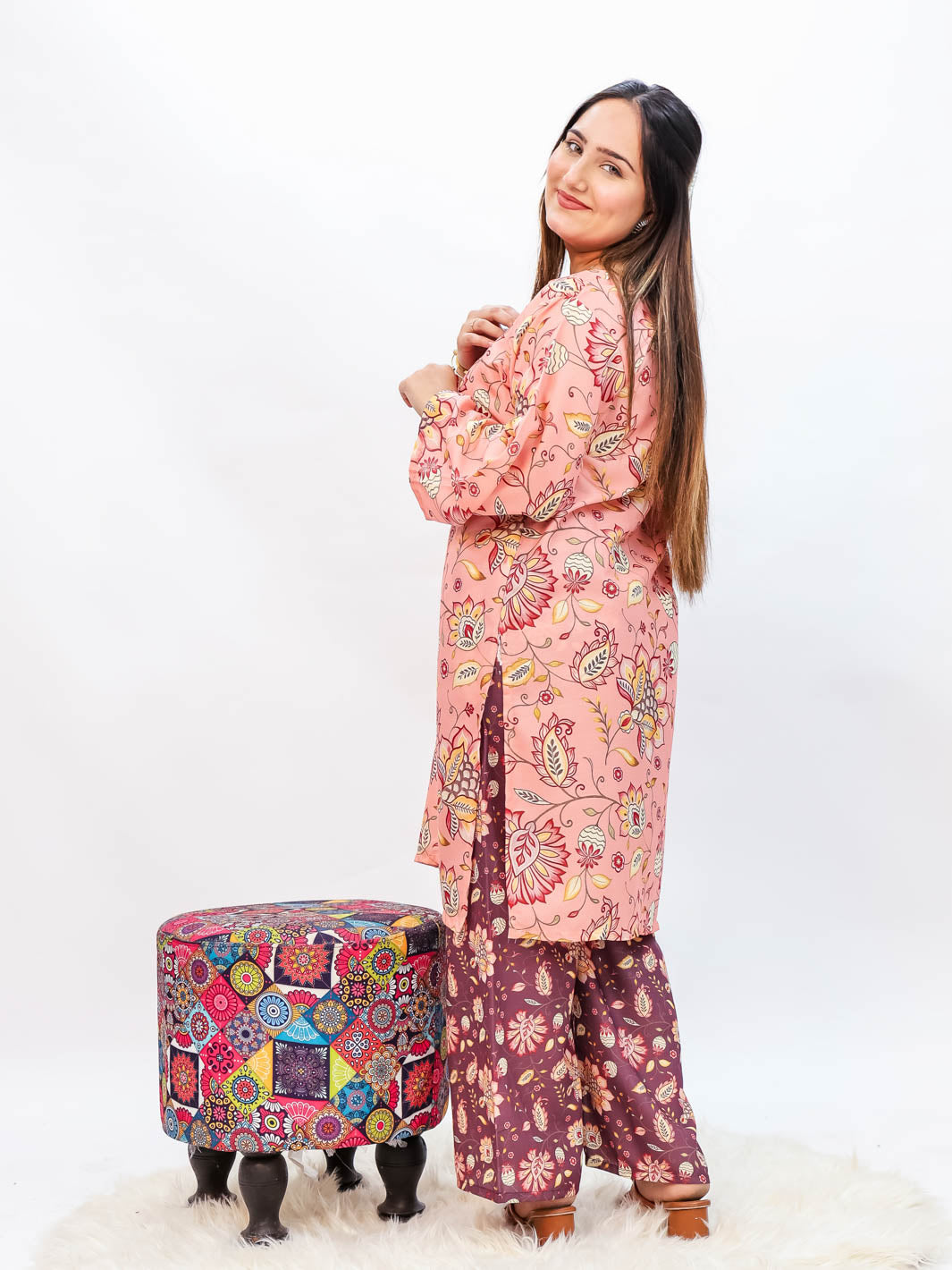 Arshi Co-Ord Set (Dusty Rose)