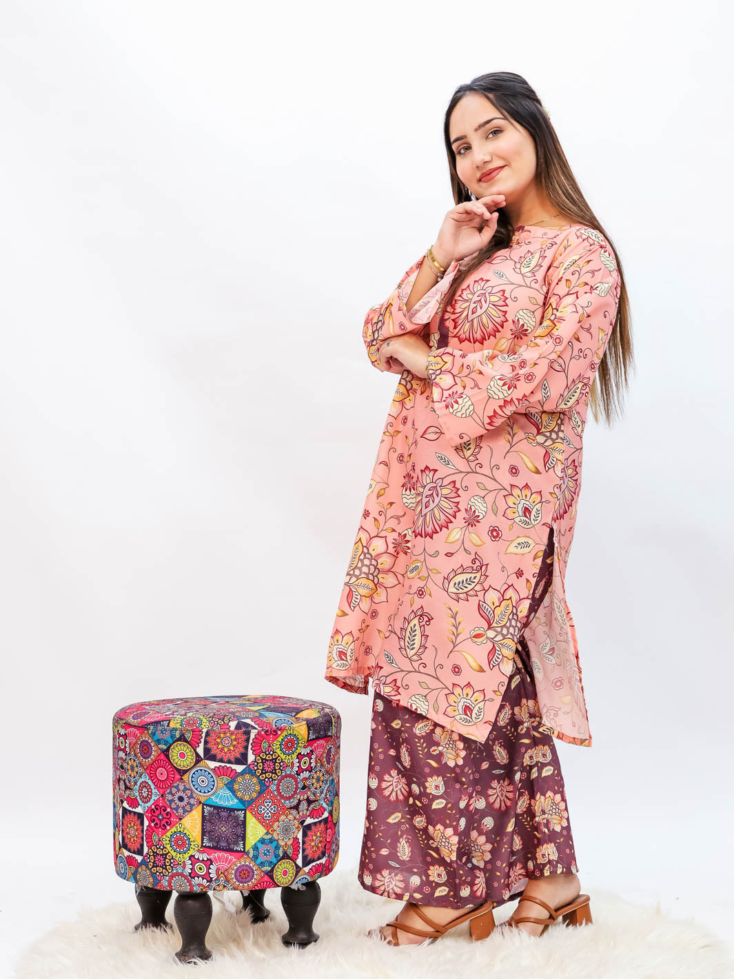 Arshi Co-Ord Set (Dusty Rose)