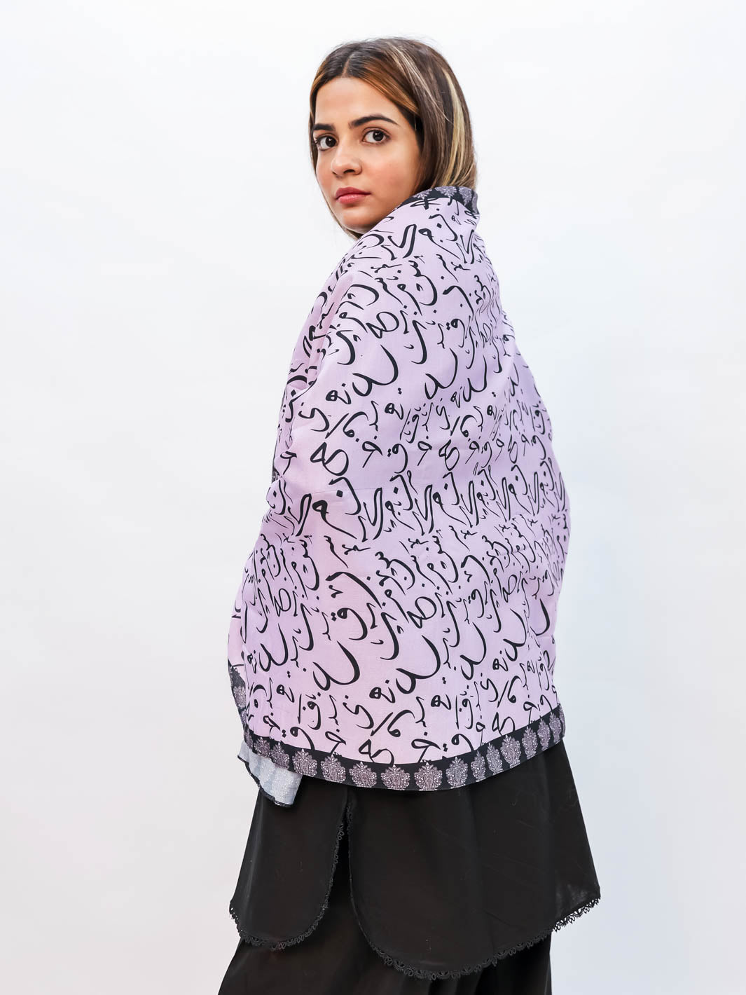 Be Qaida Stole (Lilac)