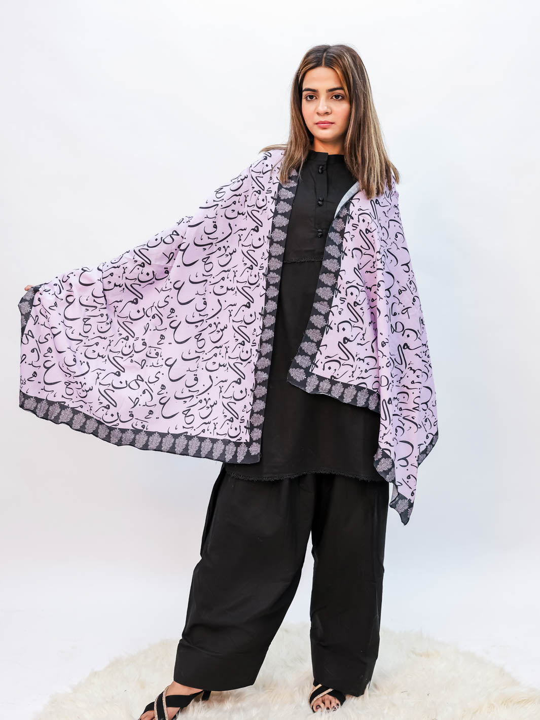 Be Qaida Stole (Lilac)