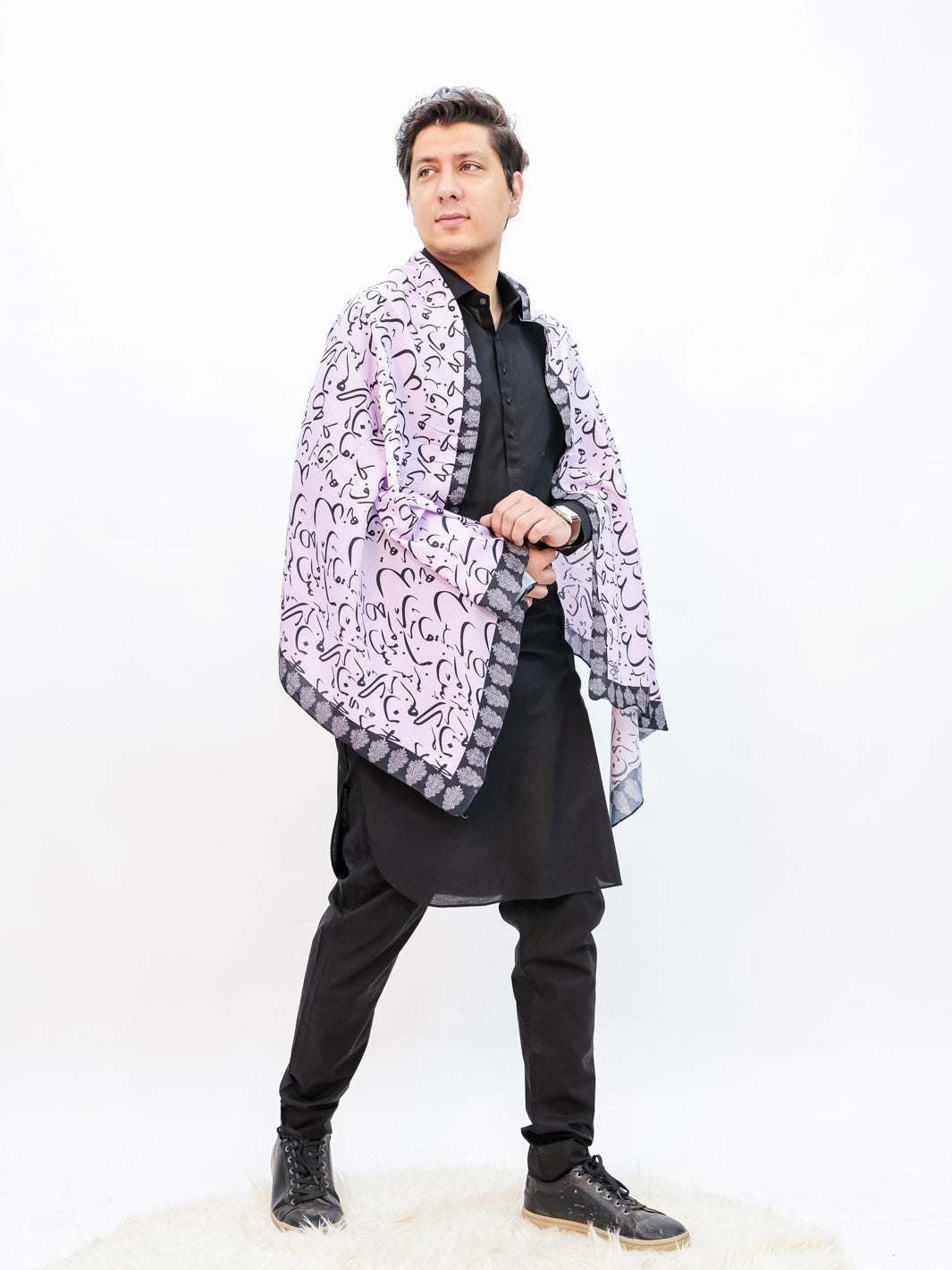 Be Qaida Stole (Lilac-Men)