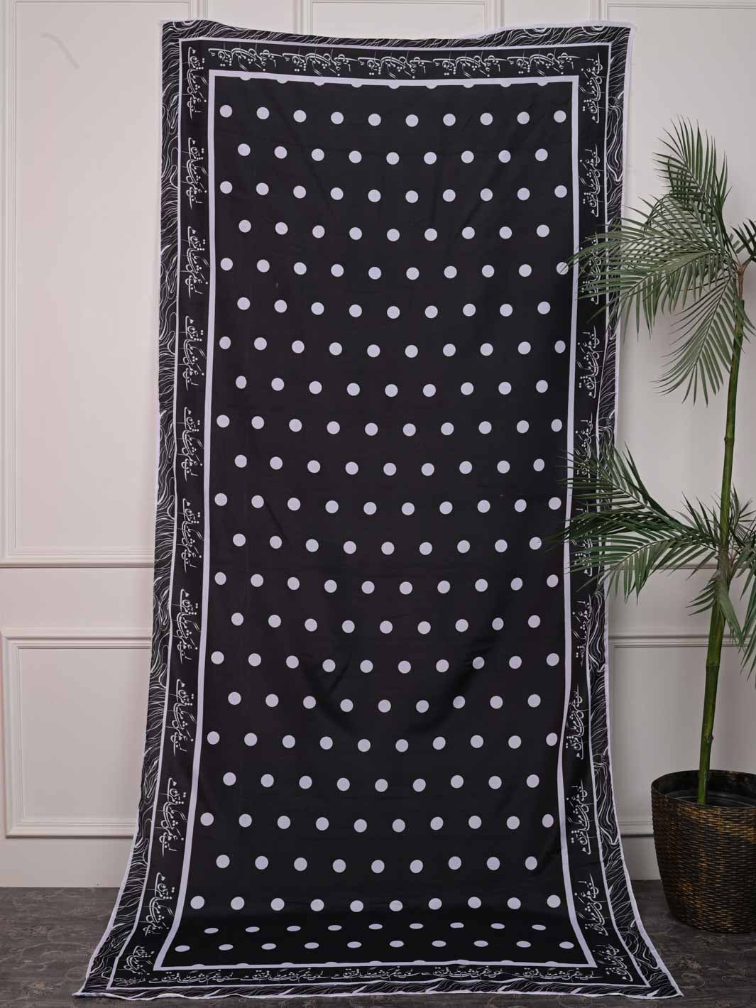 Polka Dot  Dupatta (Black)
