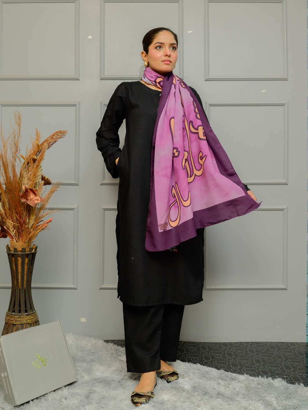 Shaheen Stole (purple)