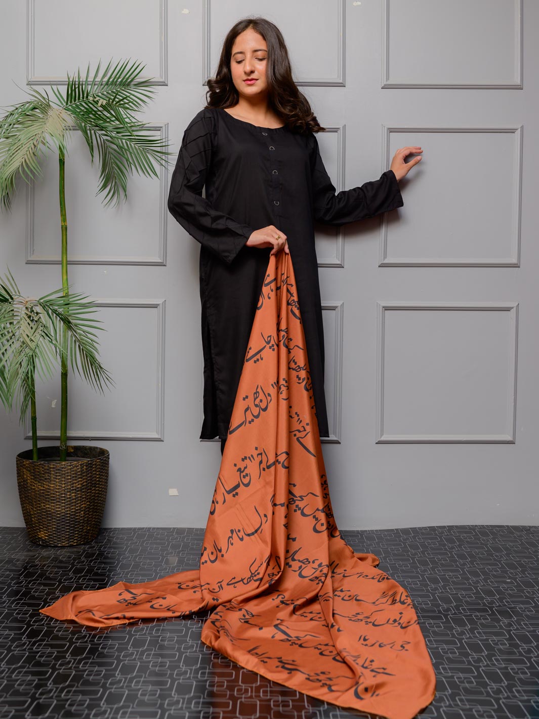 Jahan Dupatta (Brown)