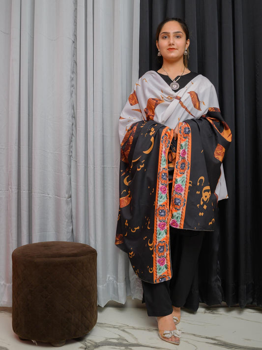 Sarsoun Dupatta (Black)