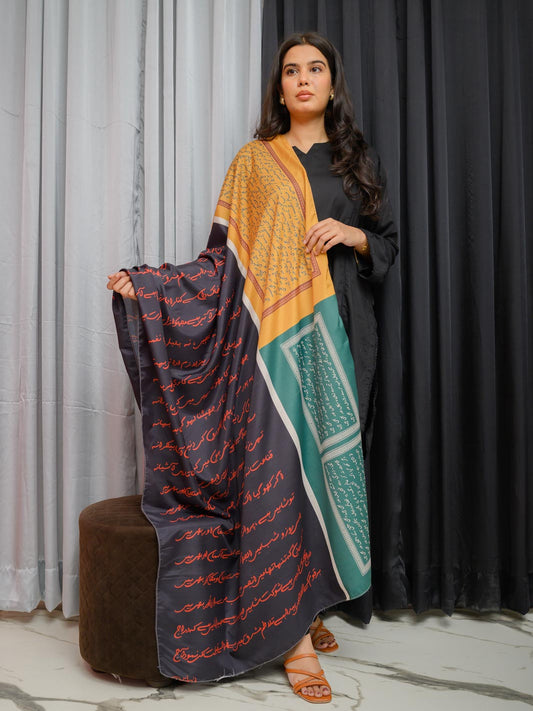 Mukalmaa Dupatta (Black)