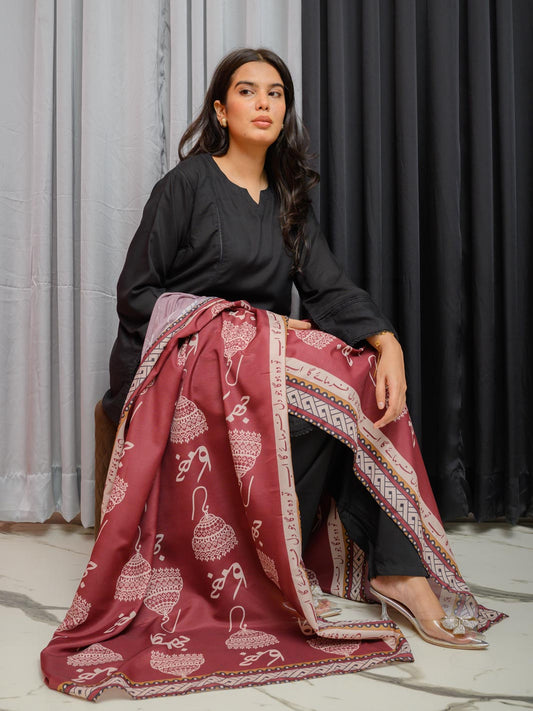 Jhumka Dupatta (Mroon)