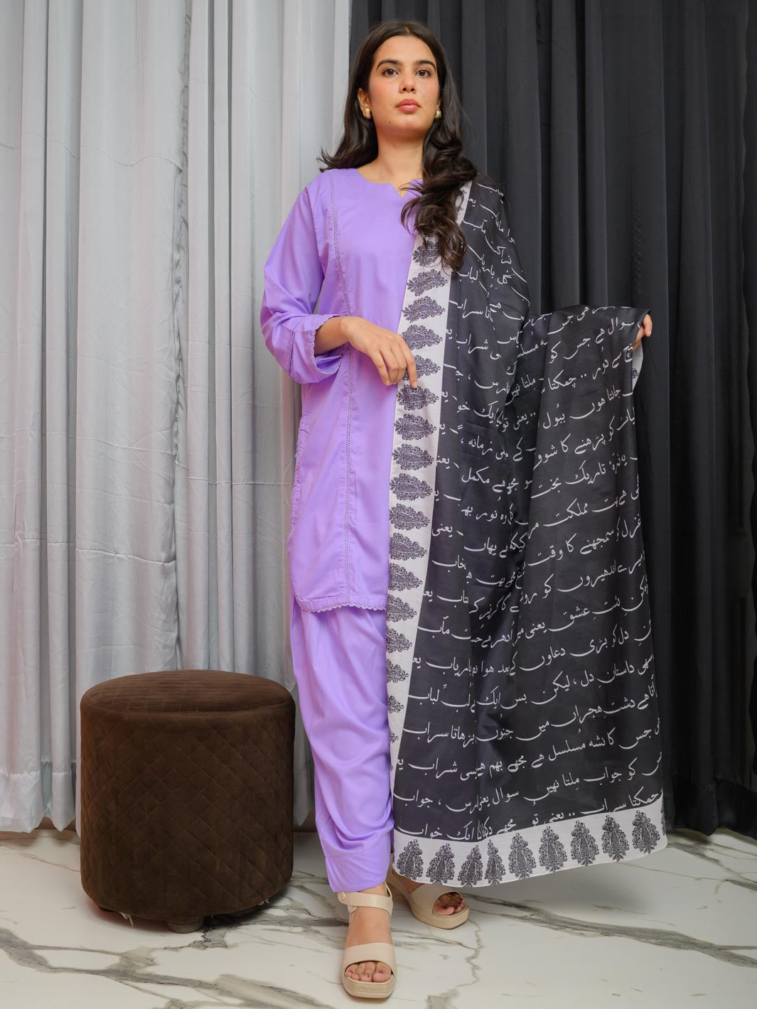Dastaan  Dupatta (Black)