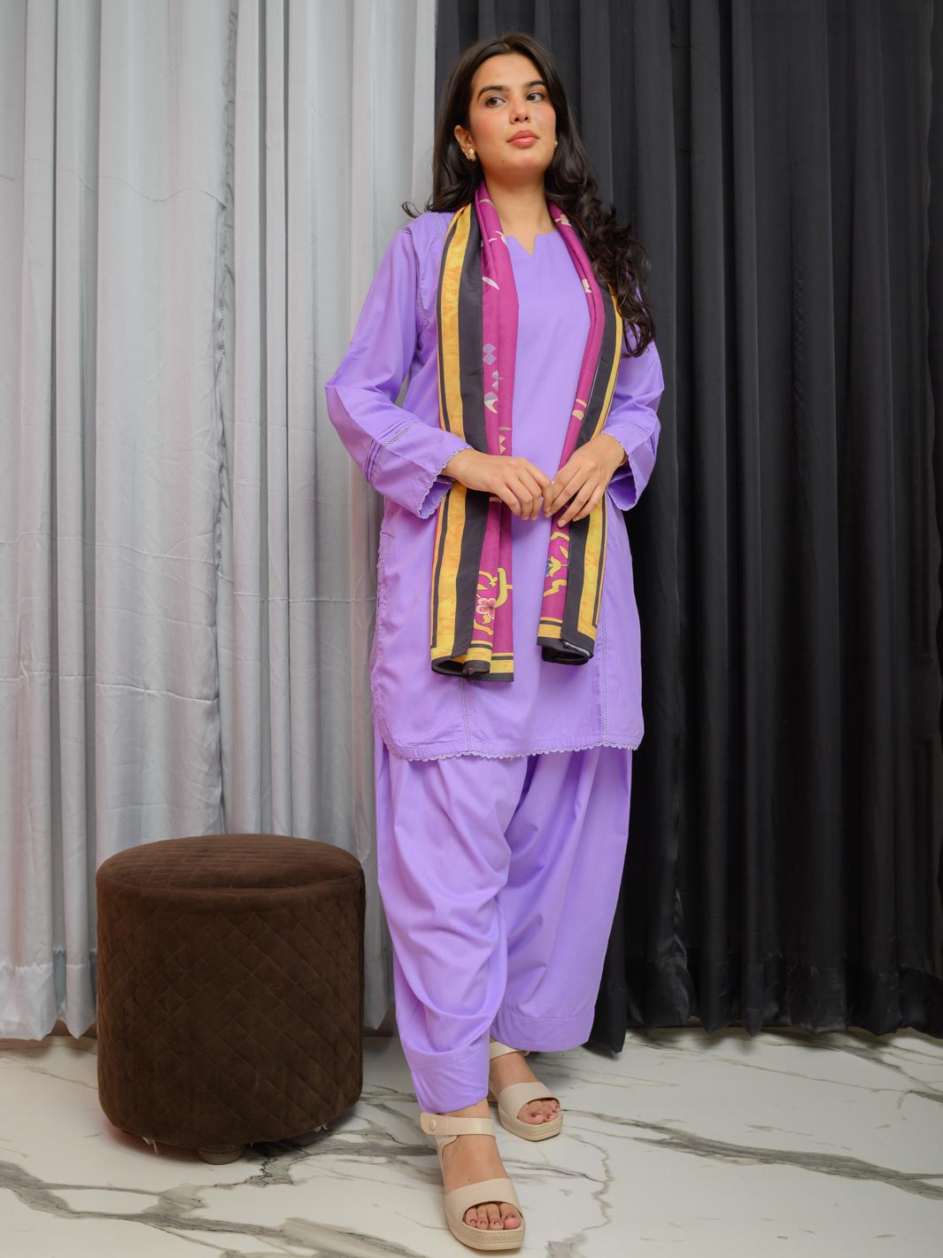 Umeed Stole ( Pinkish)