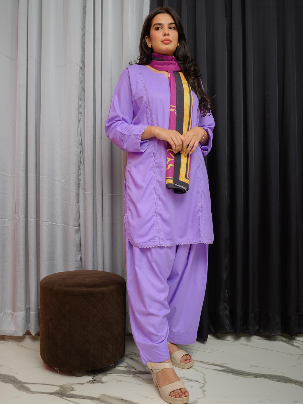 Umeed Stole ( Pinkish)