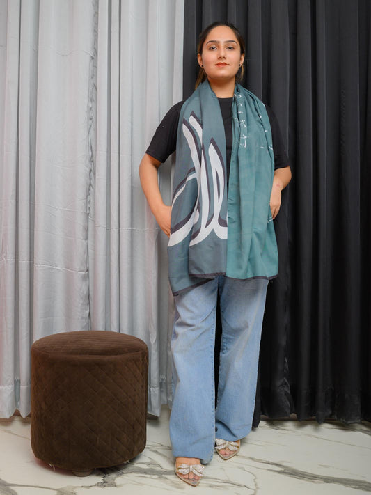 Iqbal ka Andaz Stole (Green )