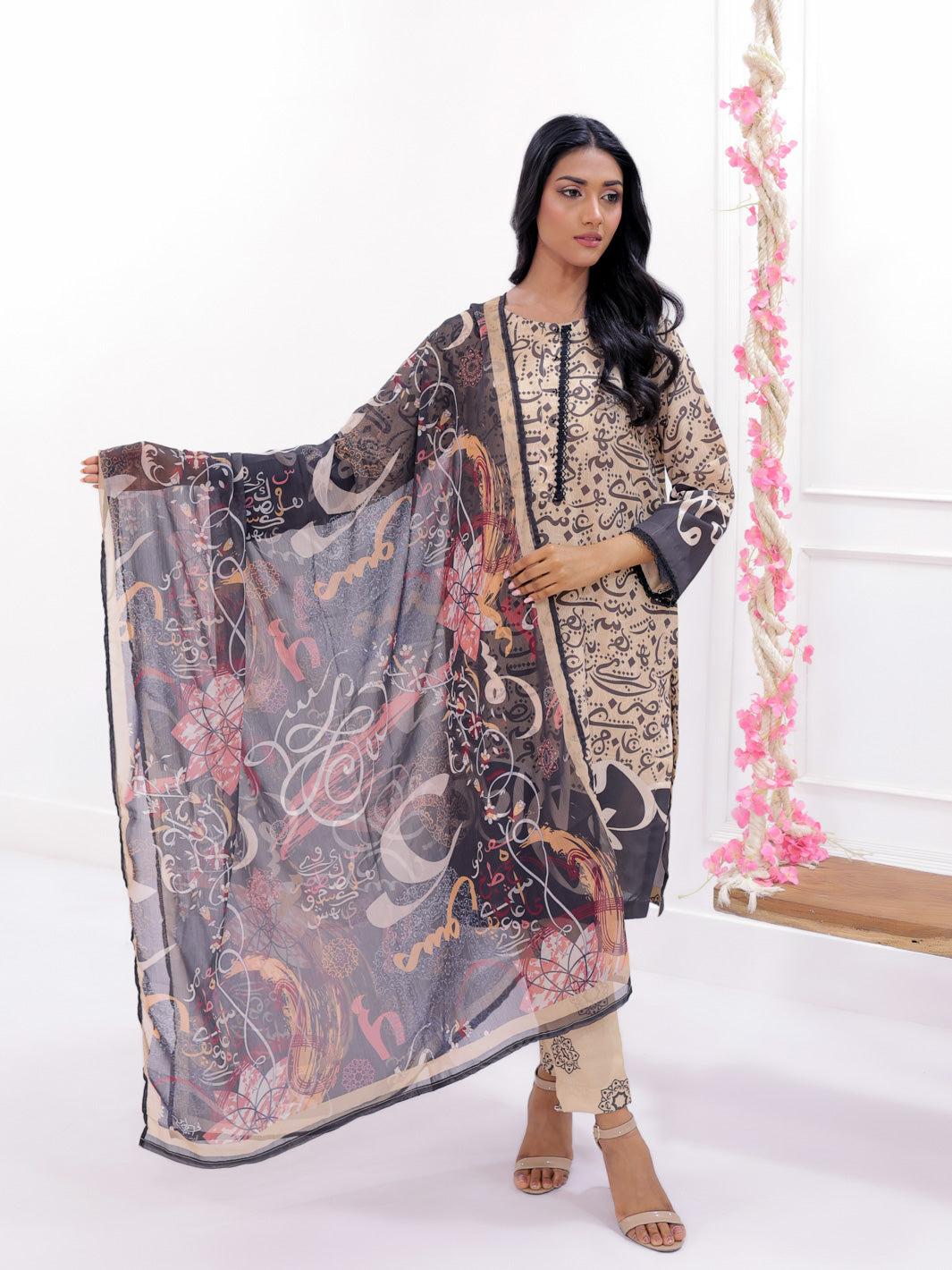 Khushi Stitched 3 Pc