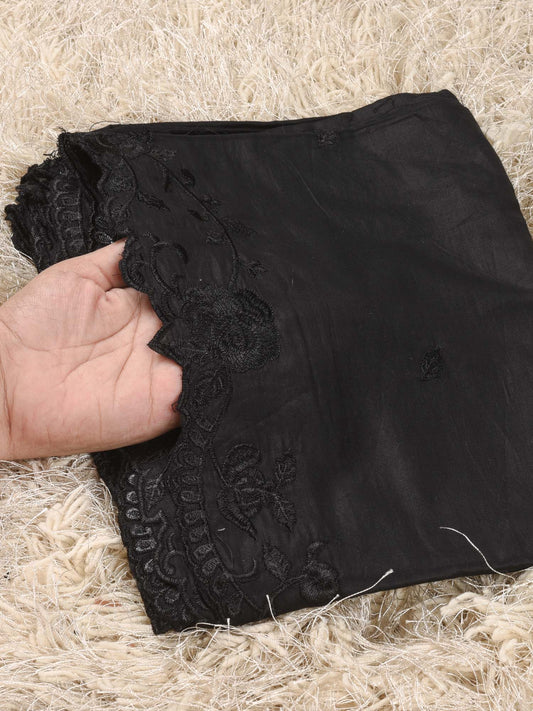 Pure Lawn Dupatta (Black 005)