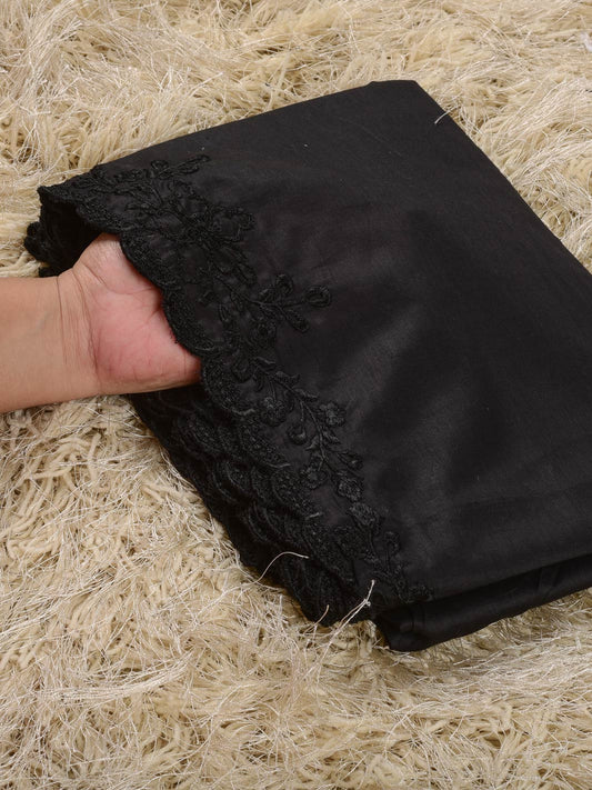 Pure Lawn Dupatta (Black 0011)