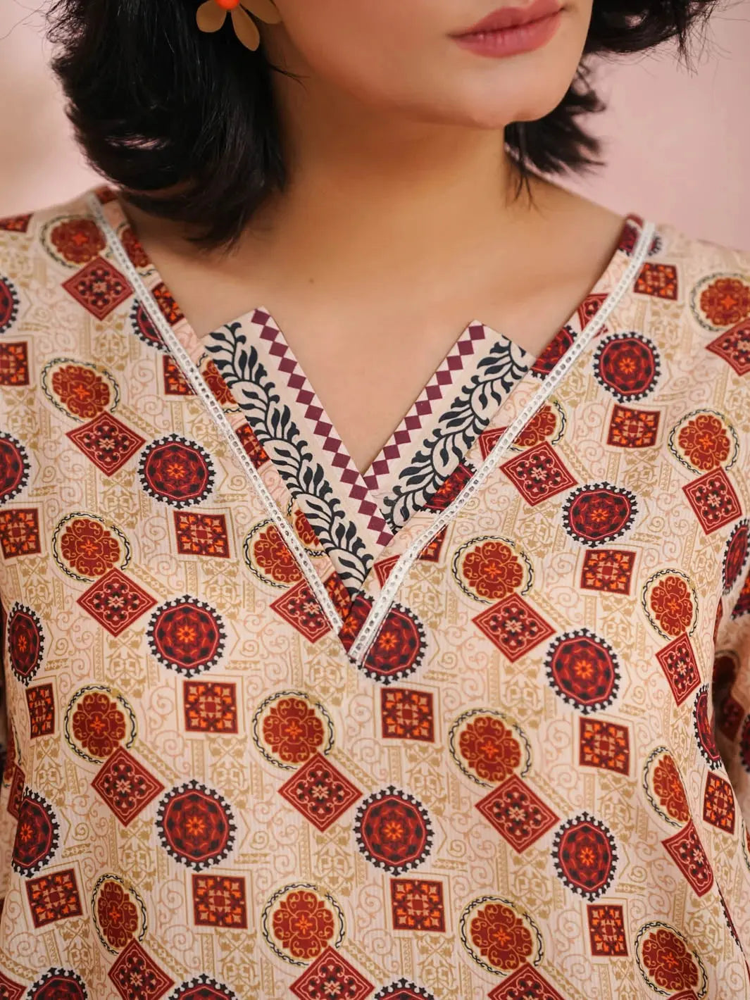 Ajrak | Printed | 2 Piece | Stitched
