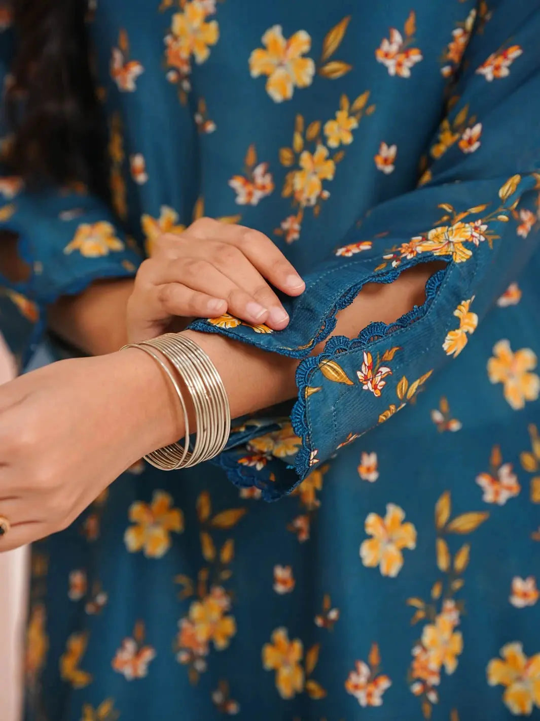 Ella | Stitched | 2 Piece | Teal