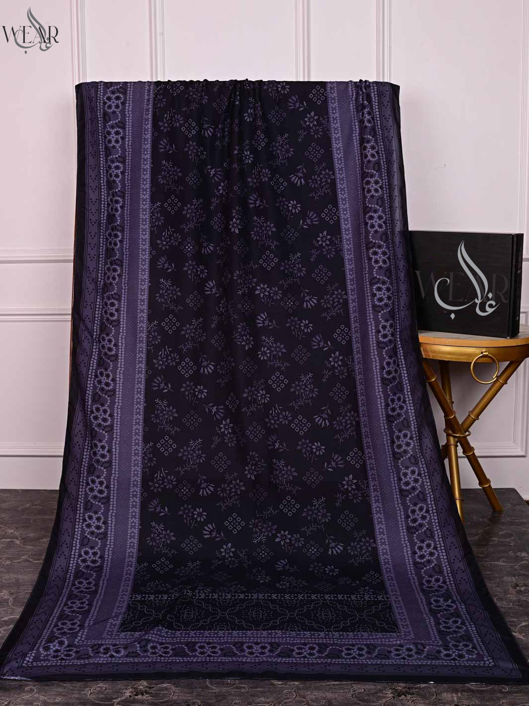 Chunri art Dupatta (Black)