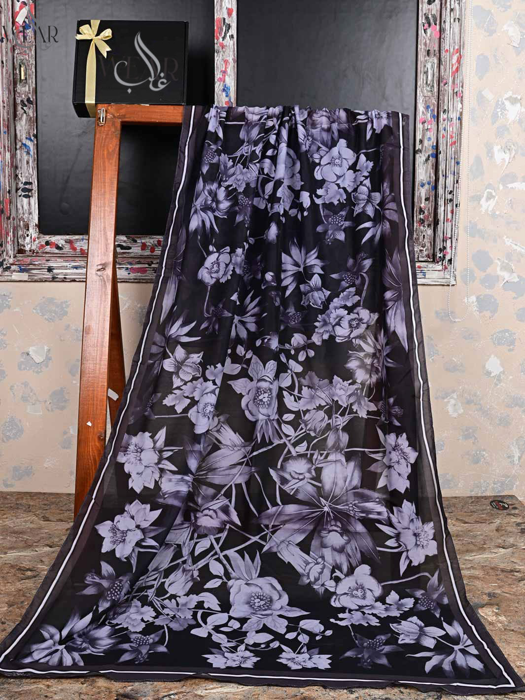 Flower Art Dupatta