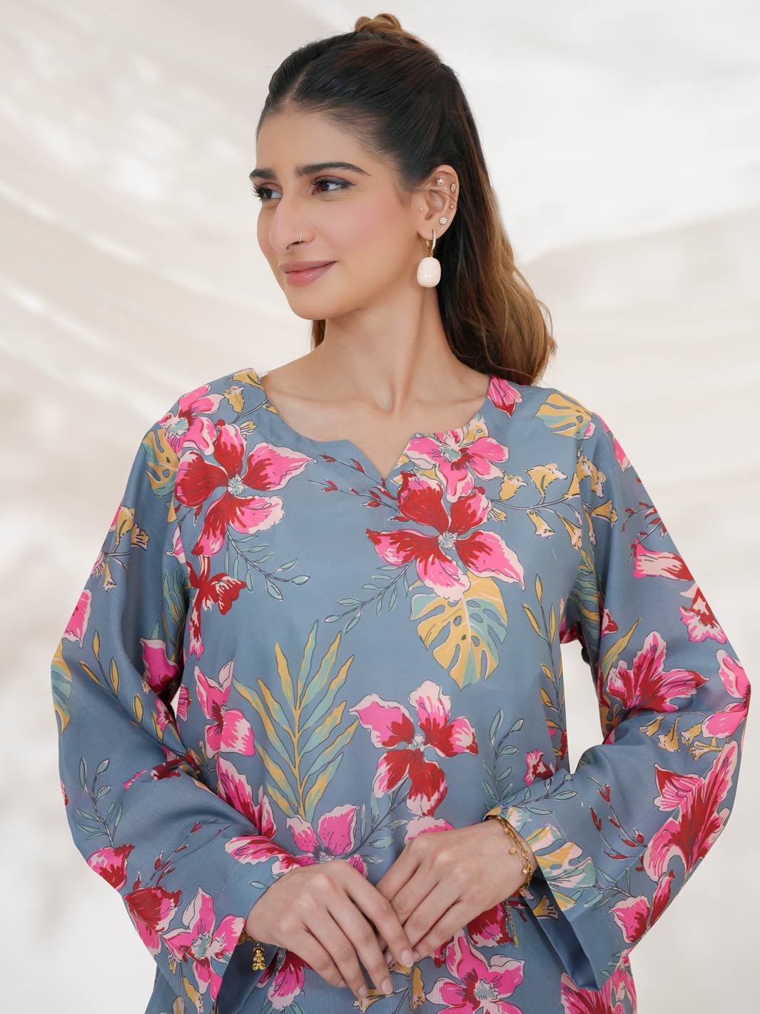Gulzaar Co-Ord Set (Grey)
