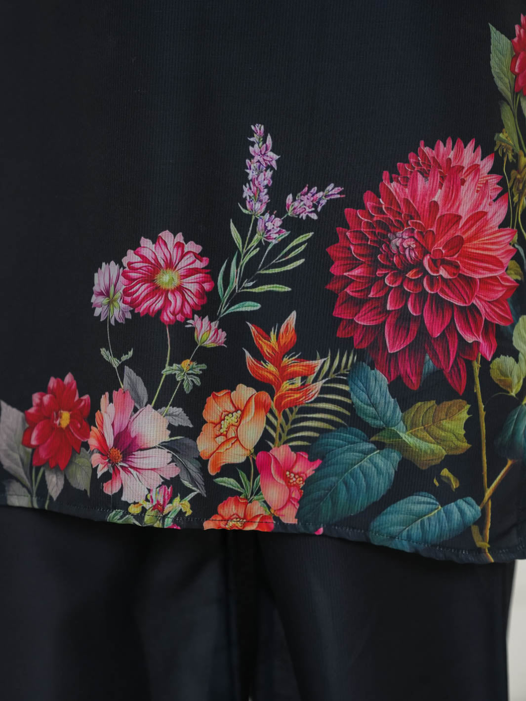 Banafshan Co-Ord Set (Midnight Black)